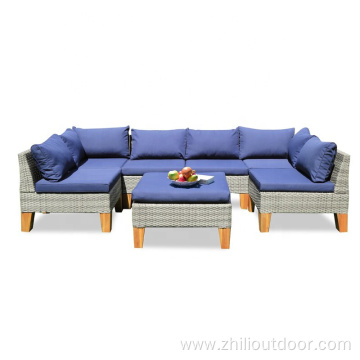 balcony garden patio rattan sofa set